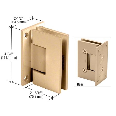 Cr Laurence Satin Brass Wall Mount Victoria Series Hinge VCT037SB